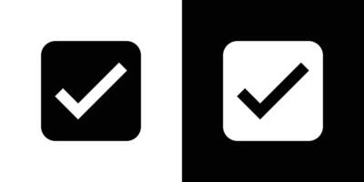 Check mark done icon. design vector