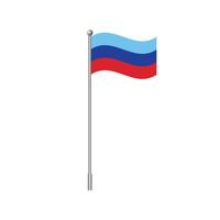 Flag of the Luhansk People's Republic. Element flag design isolated on white. vector