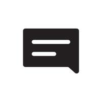 Bubble speech chat icon isolated on white. vector