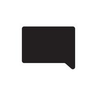 Bubble speech chat icon isolated on white. vector