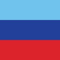 Flag of Luhansk Republic. illustration design vector