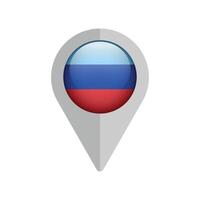 Flag pin map icon navigation of Luhansk Republic. vector