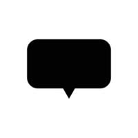 Empty comic black speech bubble template isolated on white background. design. vector