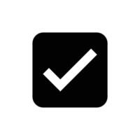 Check mark done icon. design vector