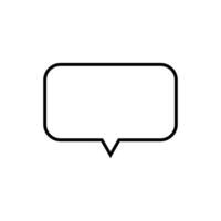 Empty comic speech bubble template isolated on white background. design. vector