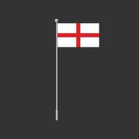 Flag of England clip element design isolated background. vector