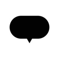 Empty comic black speech bubble template isolated on white background. design. vector