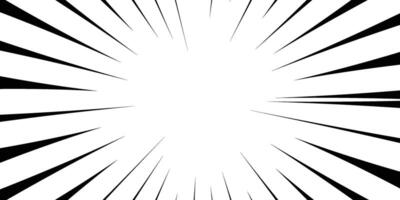 Comic book background. Speed action lines frame isolated on white background. design vector