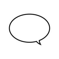 Empty comic speech bubble template isolated on white background. design. vector