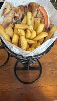 Grilled Chicken with Crispy French Fries photo