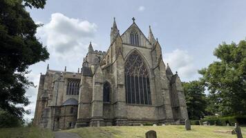 Gothic Church Surrounded by Greenery in Ripon, Yorkshire photo