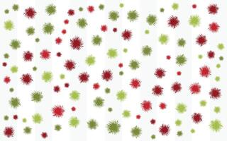 A pattern of red and green dots on a white background vector