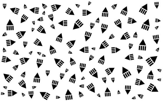 un negro y blanco modelo con muchos triangulos vector