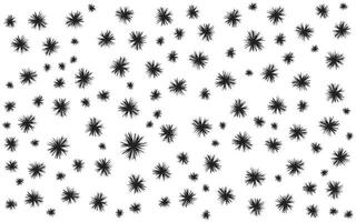 A black and white pattern of stars on a white background vector