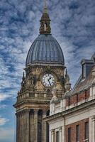 Historic Clock Tower with Domed Roof in Leeds, UK photo