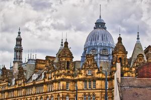 Historic Architecture with Domes and Spires in Leeds, UK photo