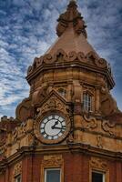 Historic Clock Tower with Decorative Dome in Leeds, UK photo