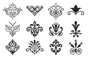 Set of decorative divider elements. Border calligraphy collection vector
