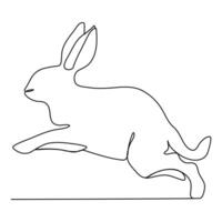 Whiskers Wonders Intricate Rabbit Line Art vector