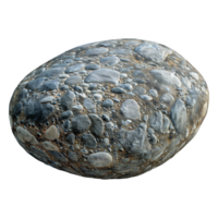 3d rendering of stone isolated on transparent background png