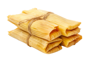 Pile of uncooked italian pasta cannelloni isolated on transparent background png