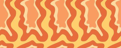 Seamless pattern with abstract silhouette organic Wavy shapes. flat background in minimalist boho style. Wavy liquid distorted shapes Template for Wrapping Paper, Textile and Fabric Print vector