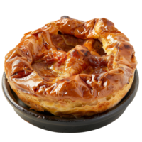 Apple pie isolated on transparent background. Clipping path included png