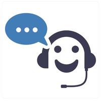 Customer Support and support icon concept vector