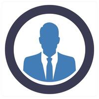 Profile and man icon concept vector