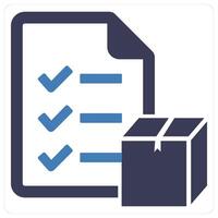 Parcel List and delivery icon concept vector