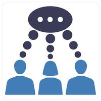 Conversation and chat icon concept vector