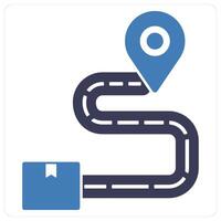 Delivery Location and location icon concept vector