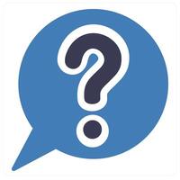 Query and help icon concept vector