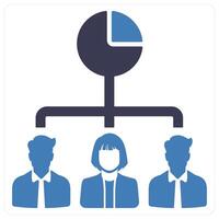 Shareholders and account icon concept vector