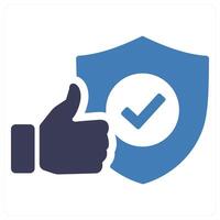 Trust and verify icon concept vector
