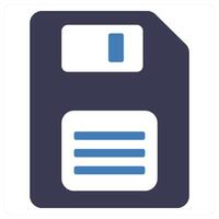 Floppy and disk icon concept vector