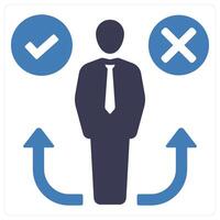 Decision Making and planning icon concept vector
