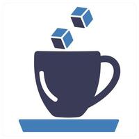 Coffee With Sugar and cup icon concept vector