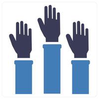 Social Participation and involvement icon concept vector