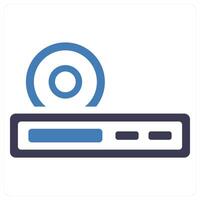 CD Player and cd icon concept vector