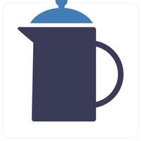 Jug and water icon concept vector