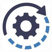 Optimization and configuration icon concept vector