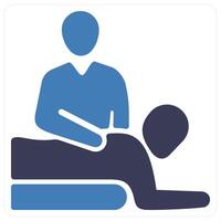 Massage and spa icon concept vector