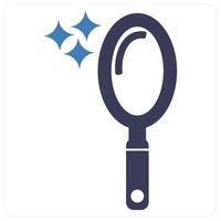 Mirror and make up icon concept vector