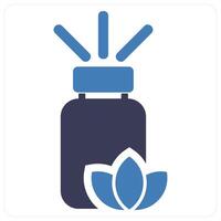 Aromatherapy and diffuser icon concept vector