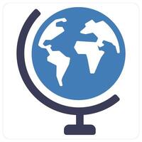 Globe and earth icon concept vector