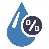 Humidity and water icon concept vector