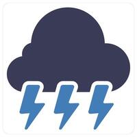 Thunder Storm and hurricane icon concept vector