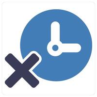 Deadline Failed and tired icon concept vector