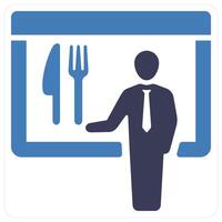 Menu and menu card icon concept vector
